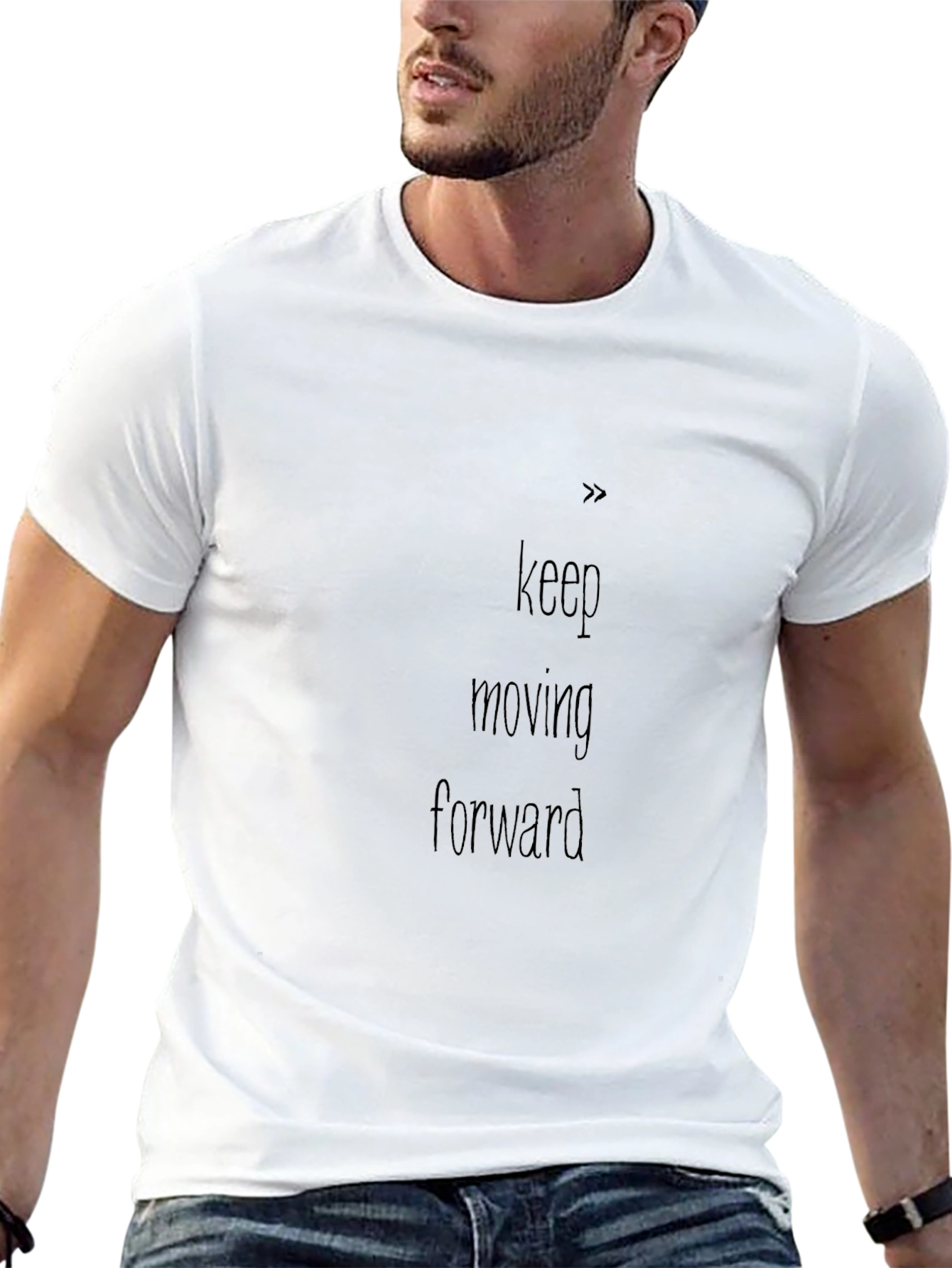 Keep Moving Forward Black T-Shirt