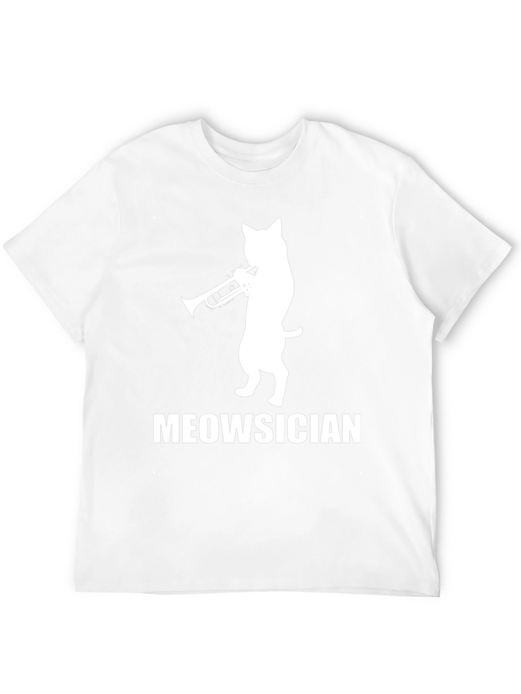 Meowsician Cat Trumpet Player T-Shirt