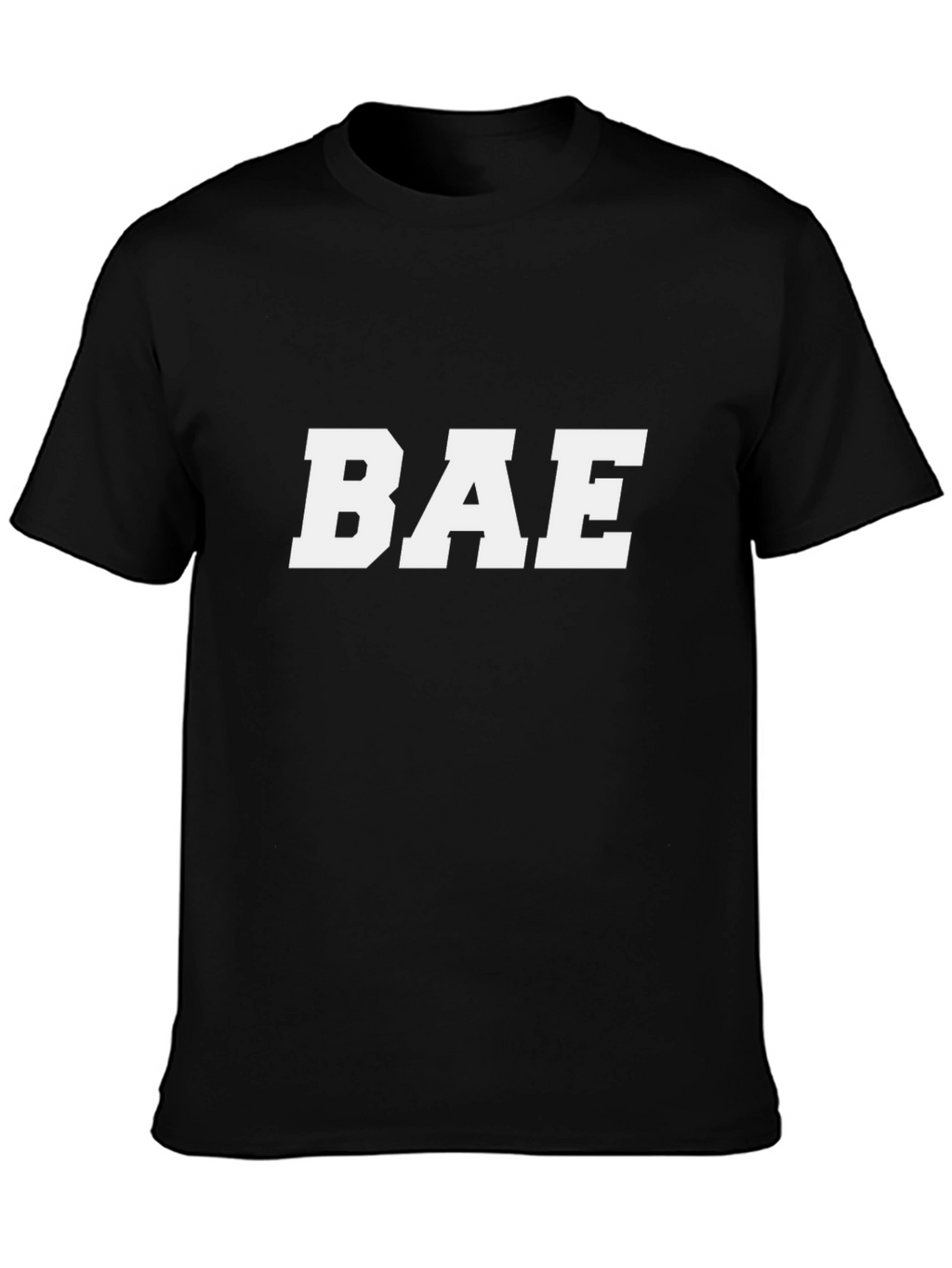 BAE Graphic T-Shirt - Black Cotton Casual Tee