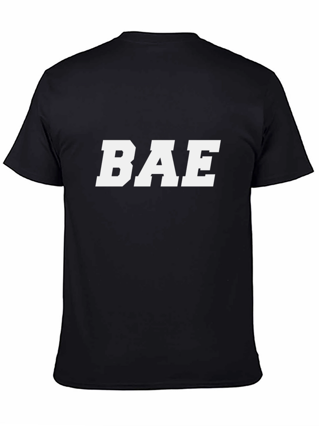 BAE Graphic T-Shirt - Black Cotton Casual Tee