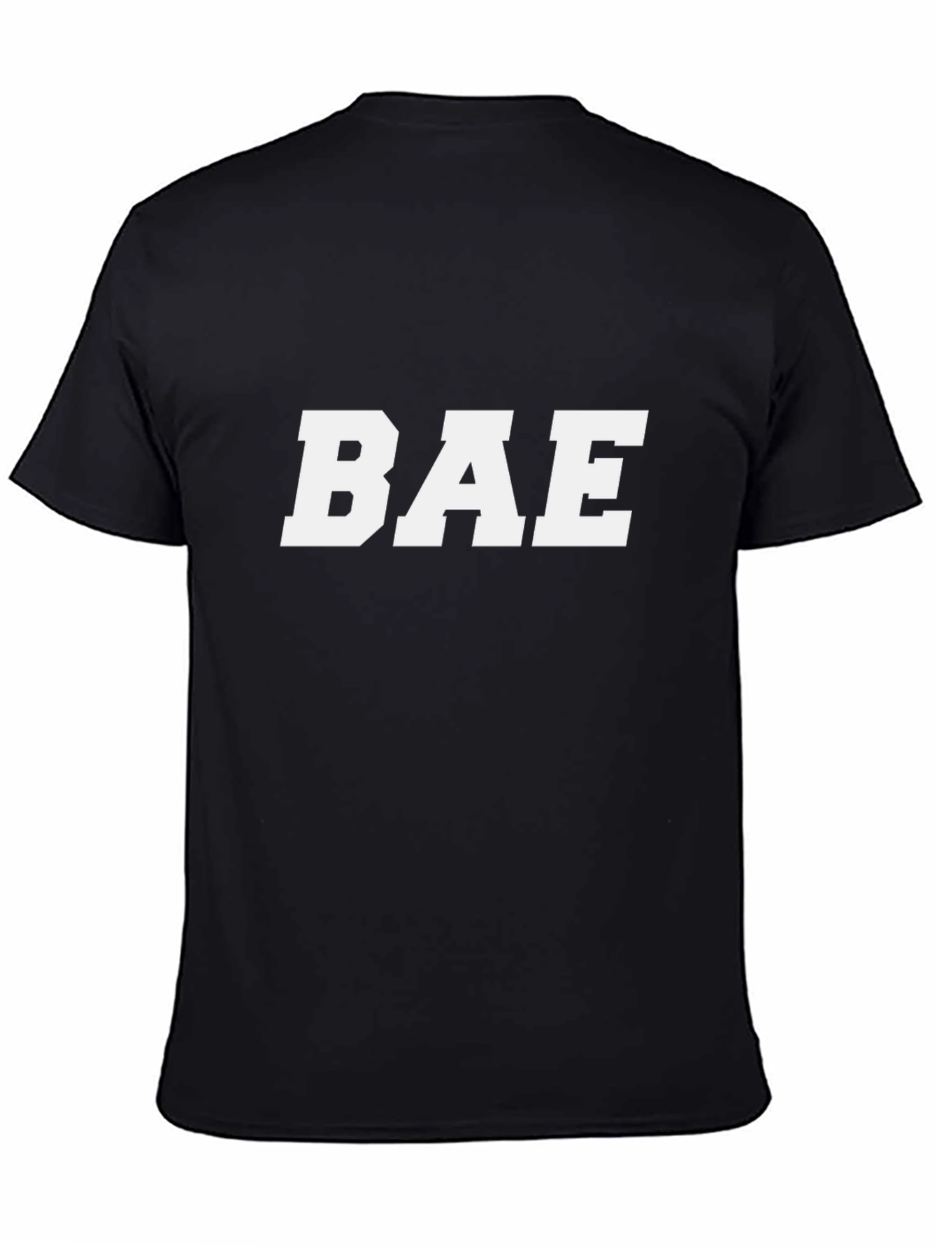 BAE Graphic T-Shirt - Black Cotton Casual Tee