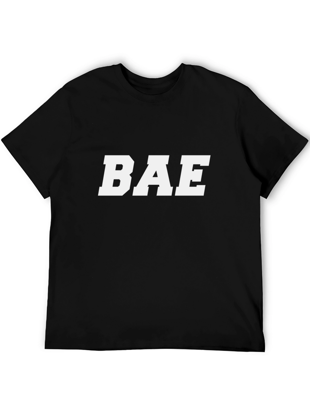 BAE Graphic T-Shirt - Black Cotton Casual Tee