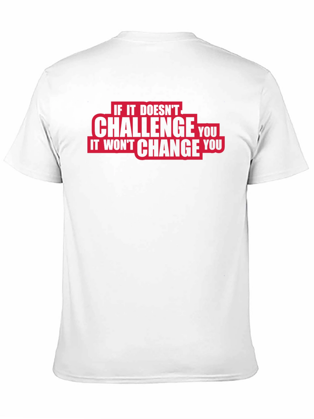 Challenge Change Graphic Tee - Motivational Black T-Shirt