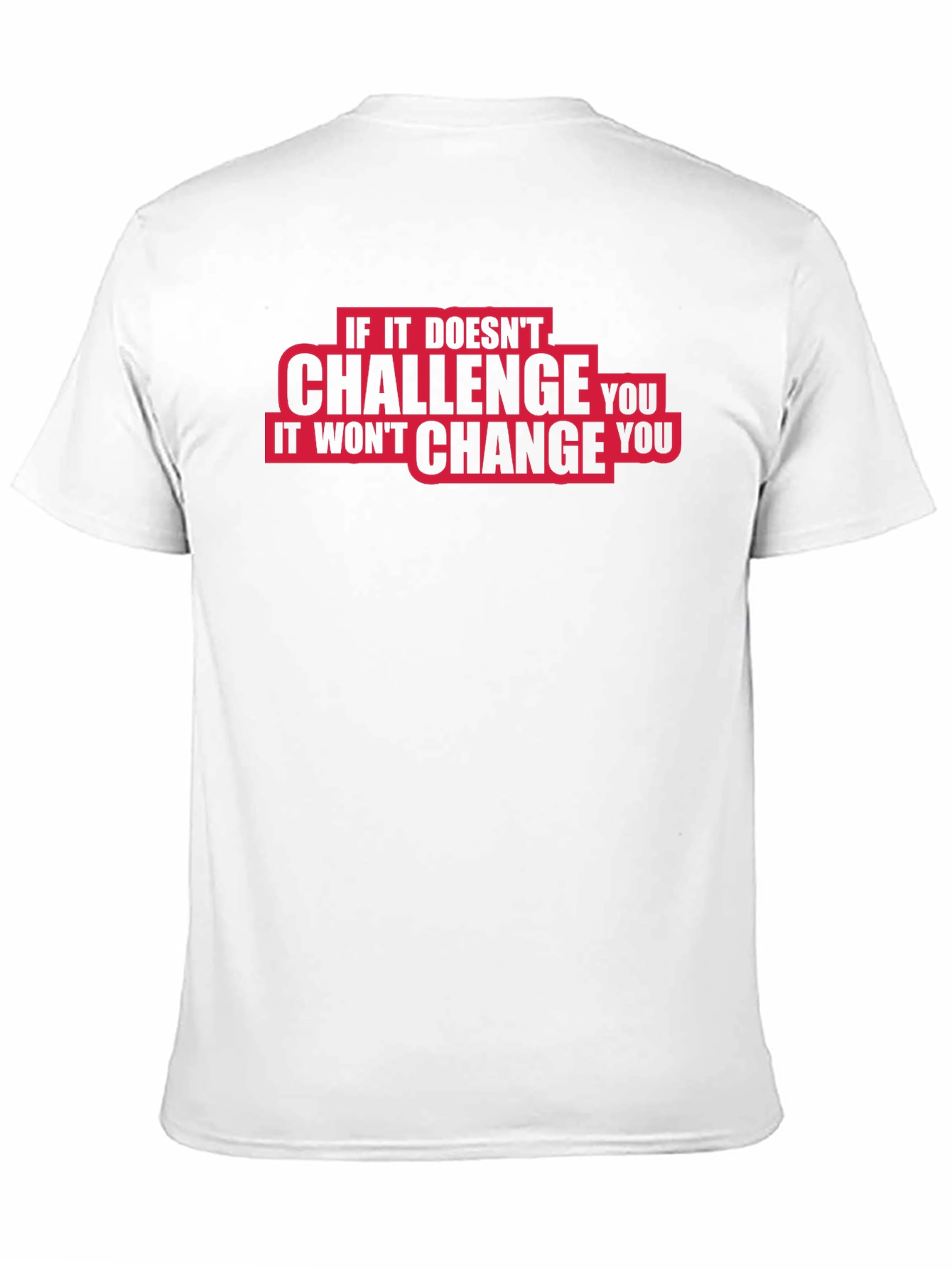 Challenge Change Graphic Tee - Motivational Black T-Shirt