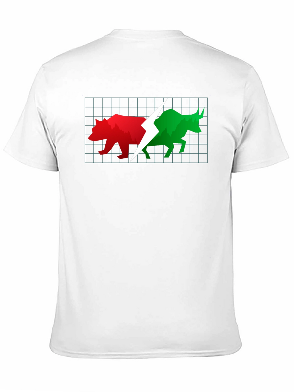 Stock Market Bull and Bear Black T-Shirt