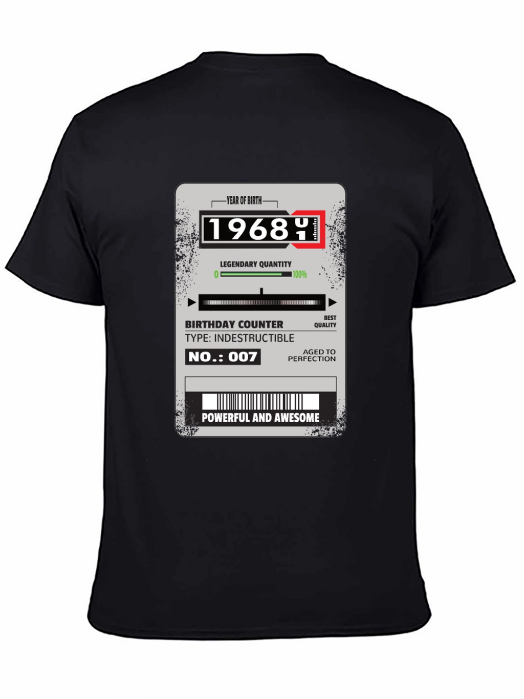 1968 Birthday T-Shirt: Powerful & Awesome