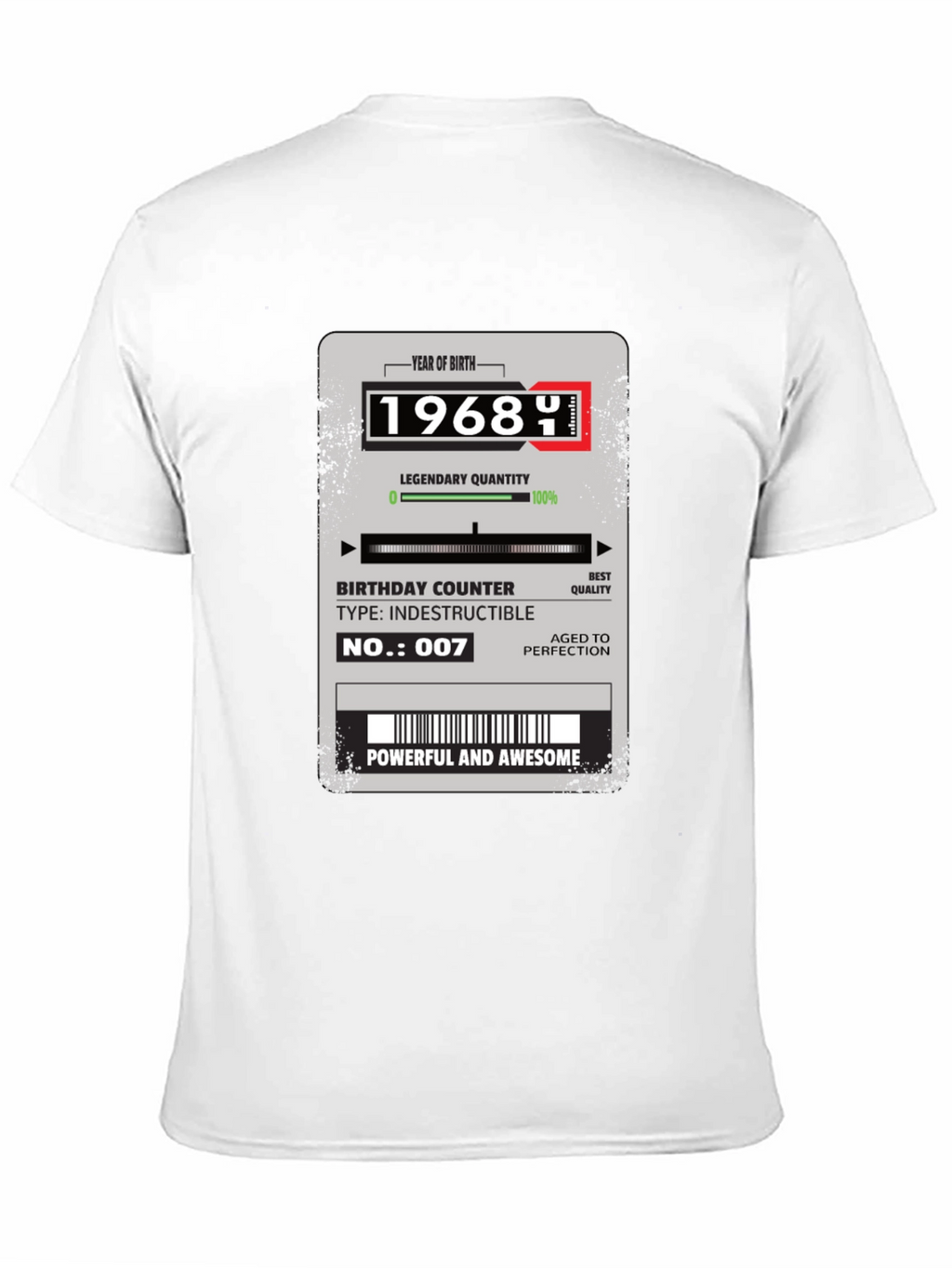 1968 Birthday T-Shirt: Powerful & Awesome