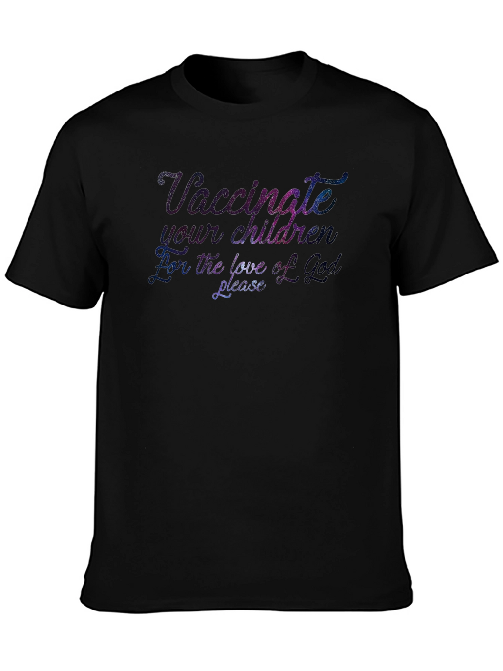 Vaccinate Your Children Graphic Tee - Black