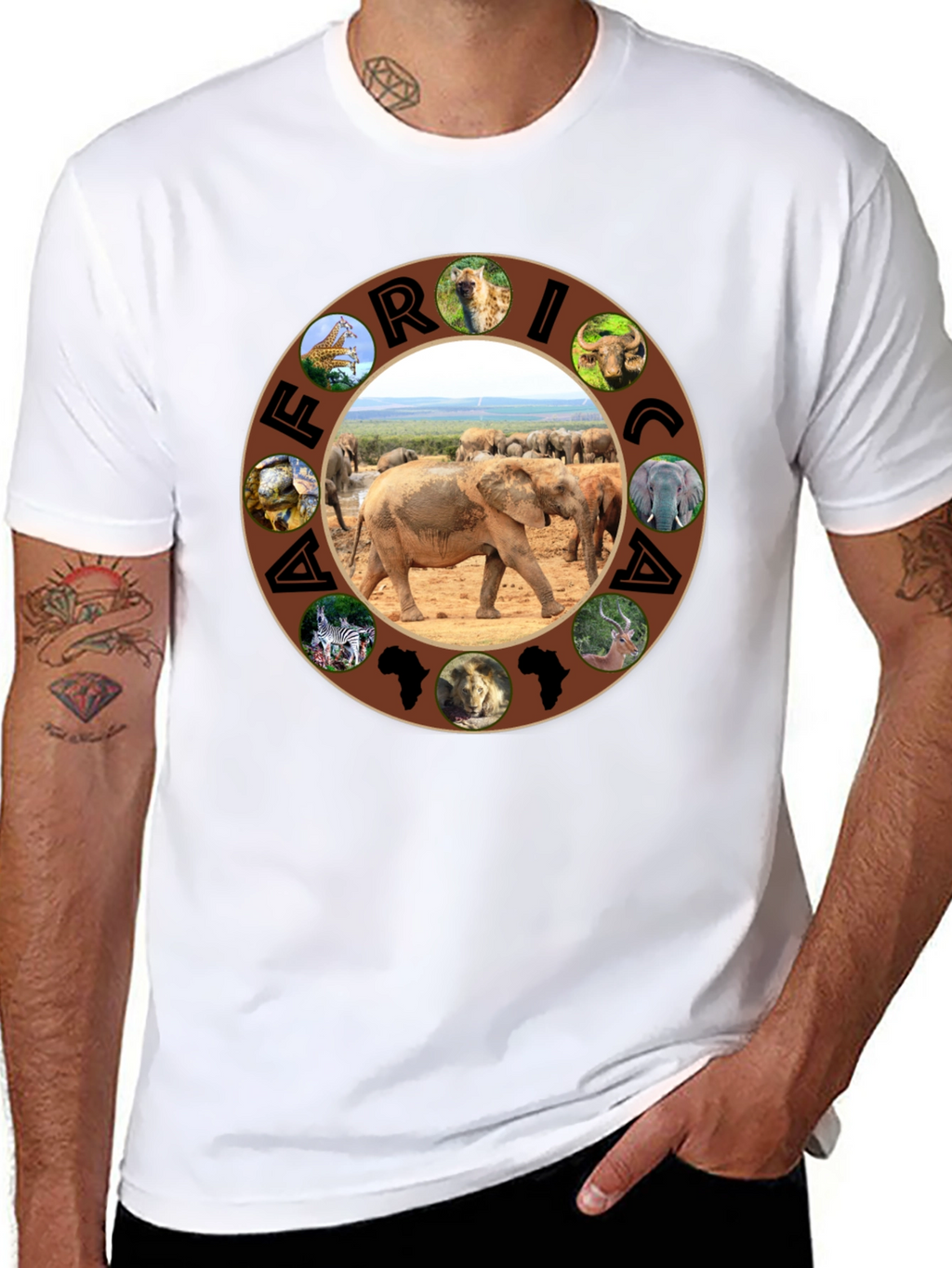 Africa Animals Graphic T-Shirt