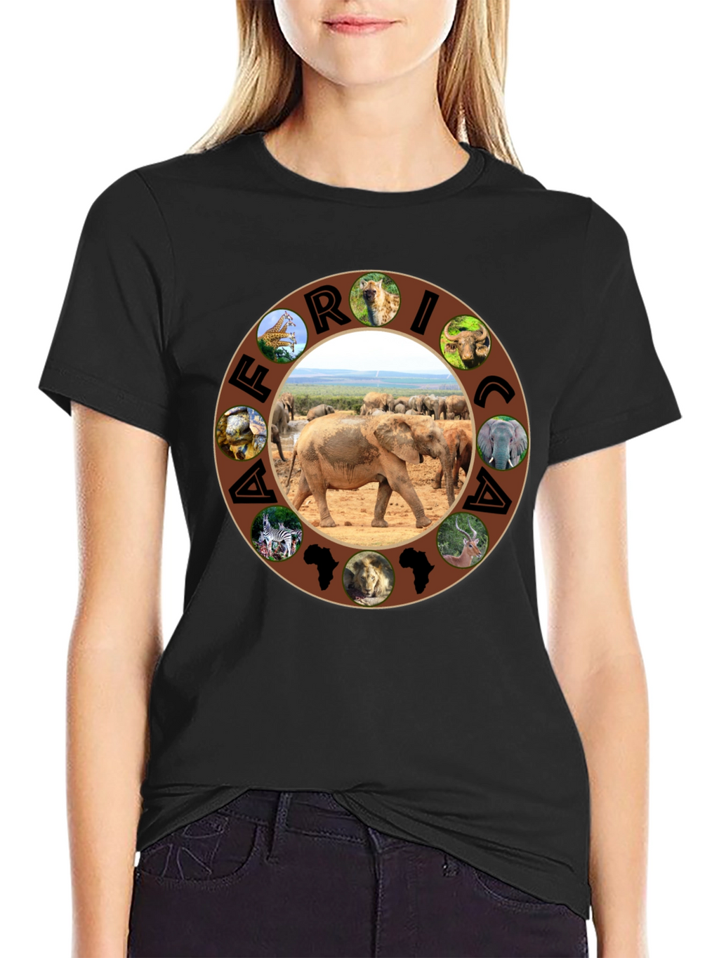 Africa Animals Graphic T-Shirt