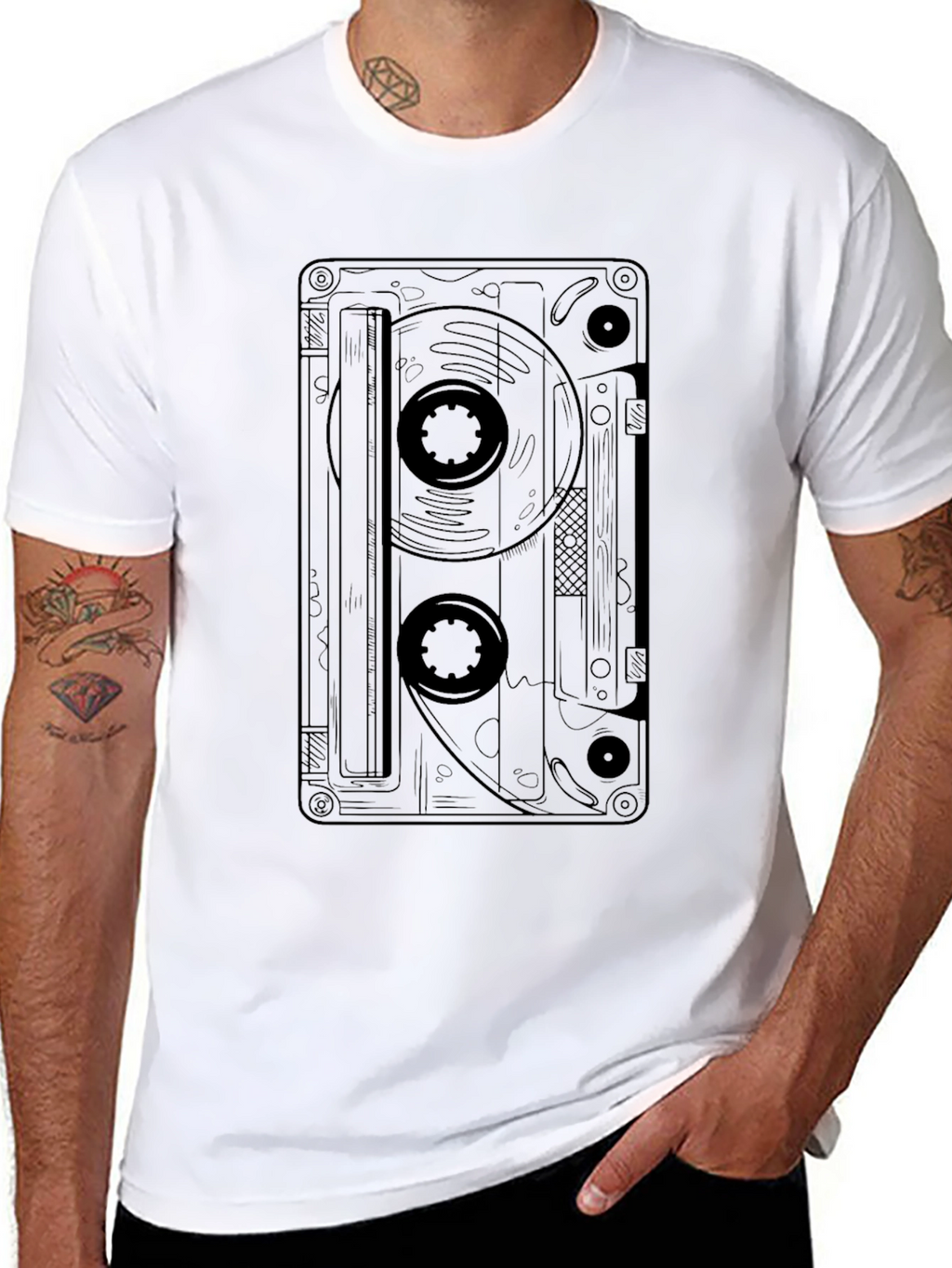 Cassette Tape Graphic T-Shirt