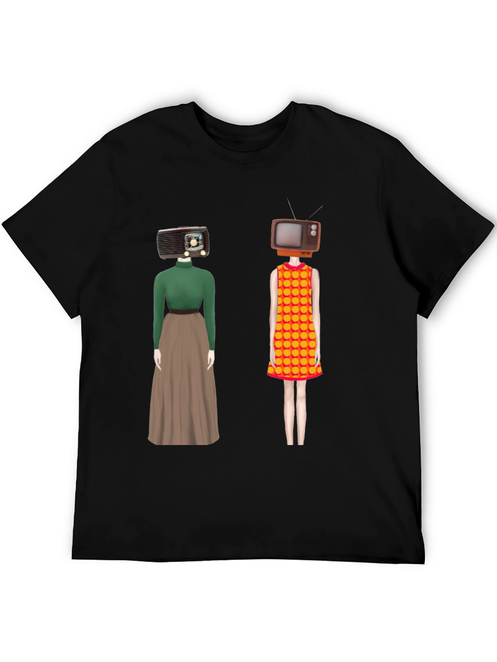 Retro Media Head T-Shirt - Unique Design