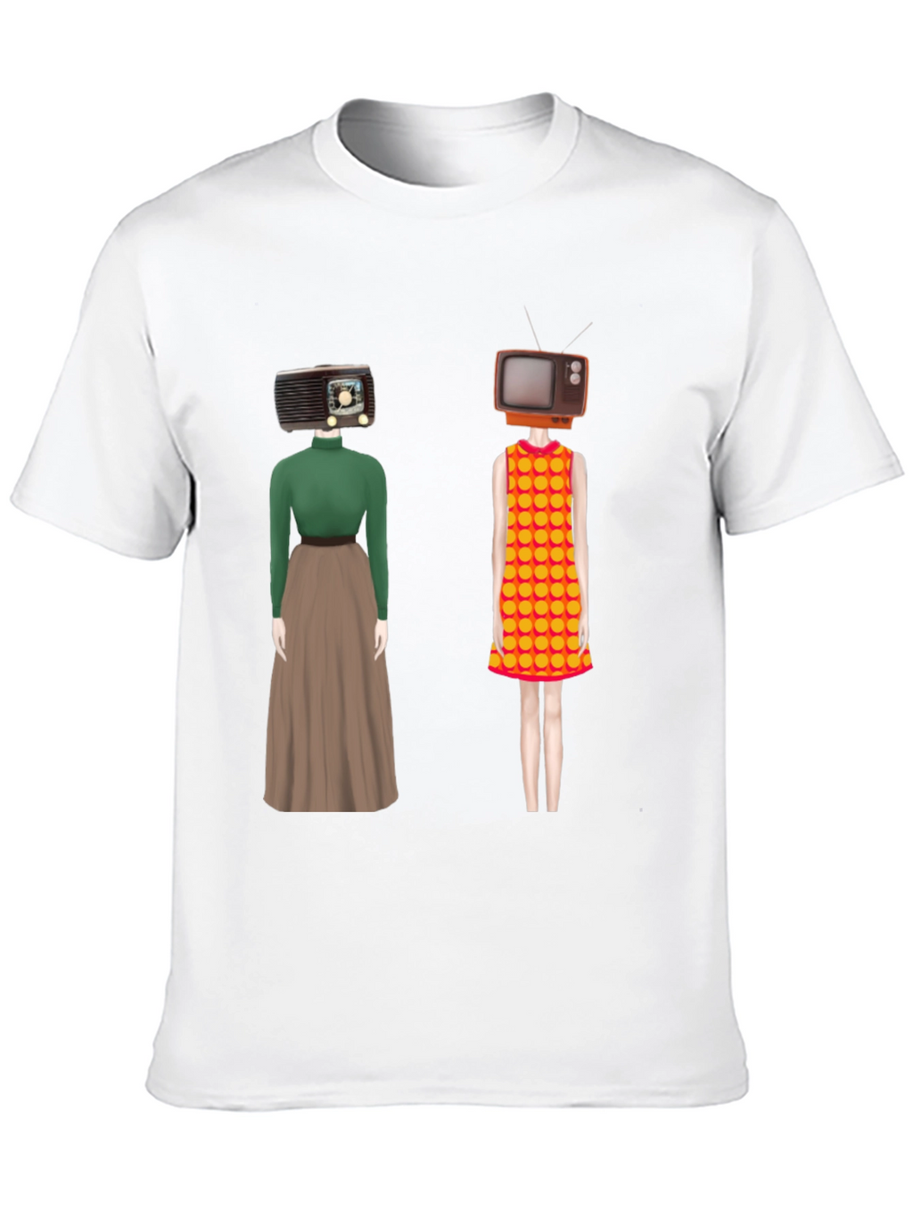 Retro Media Head T-Shirt - Unique Design