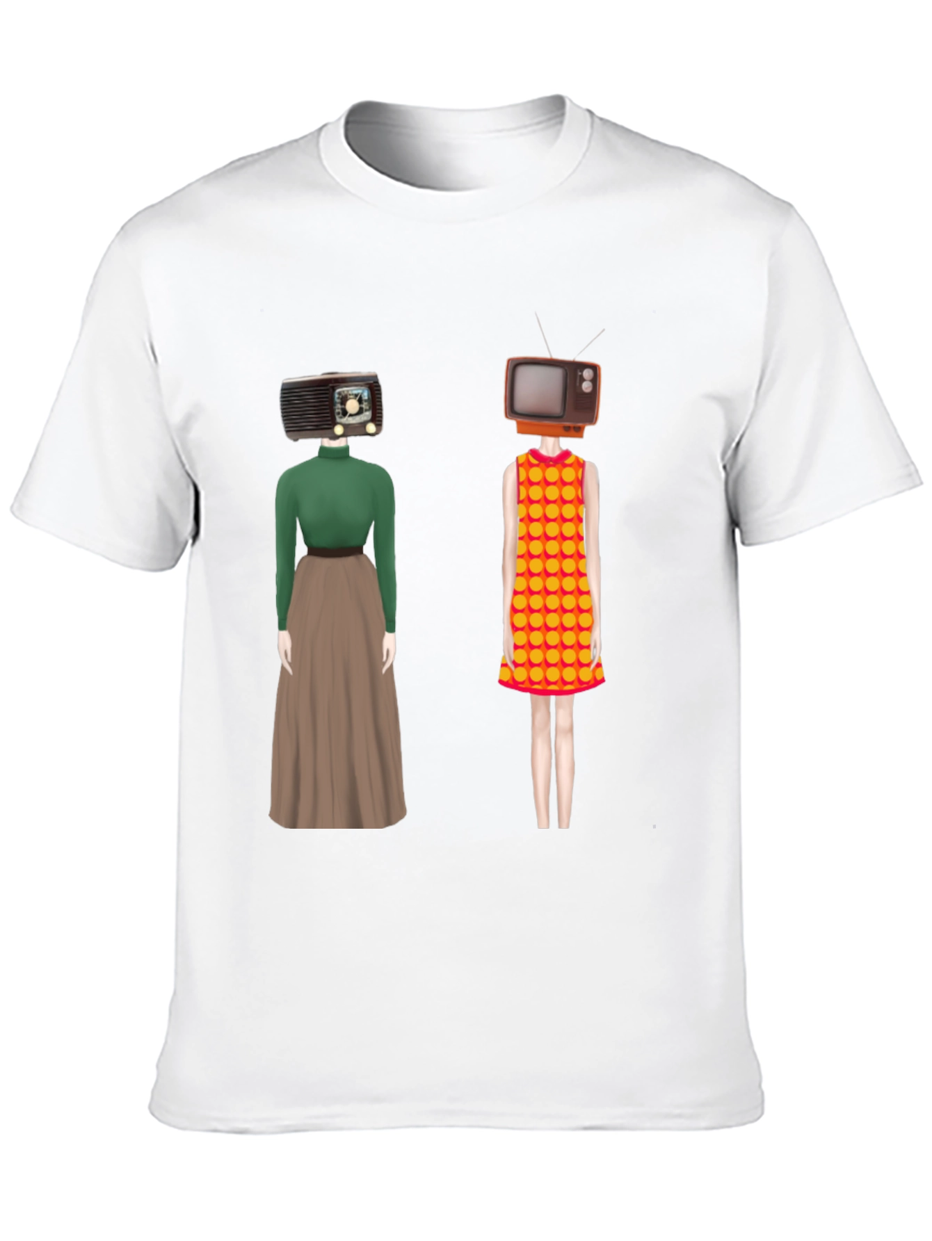 Retro Media Head T-Shirt - Unique Design