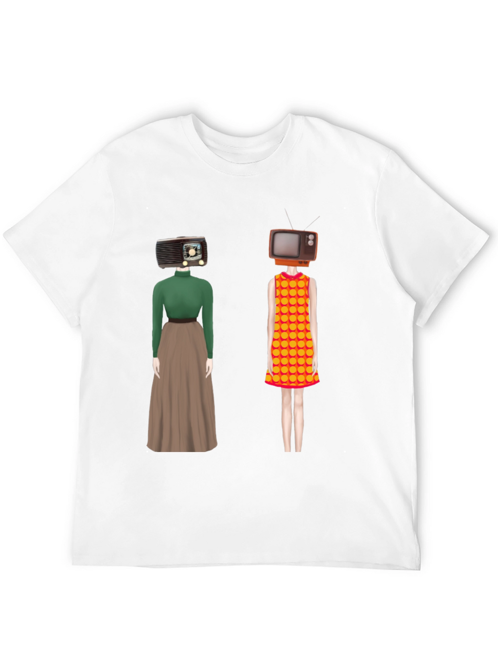 Retro Media Head T-Shirt - Unique Design