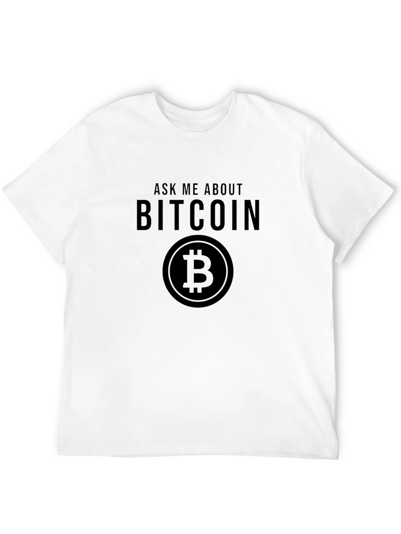 Ask Me About Bitcoin Black T-Shirt