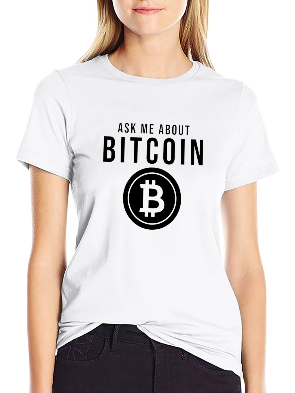 Ask Me About Bitcoin Black T-Shirt