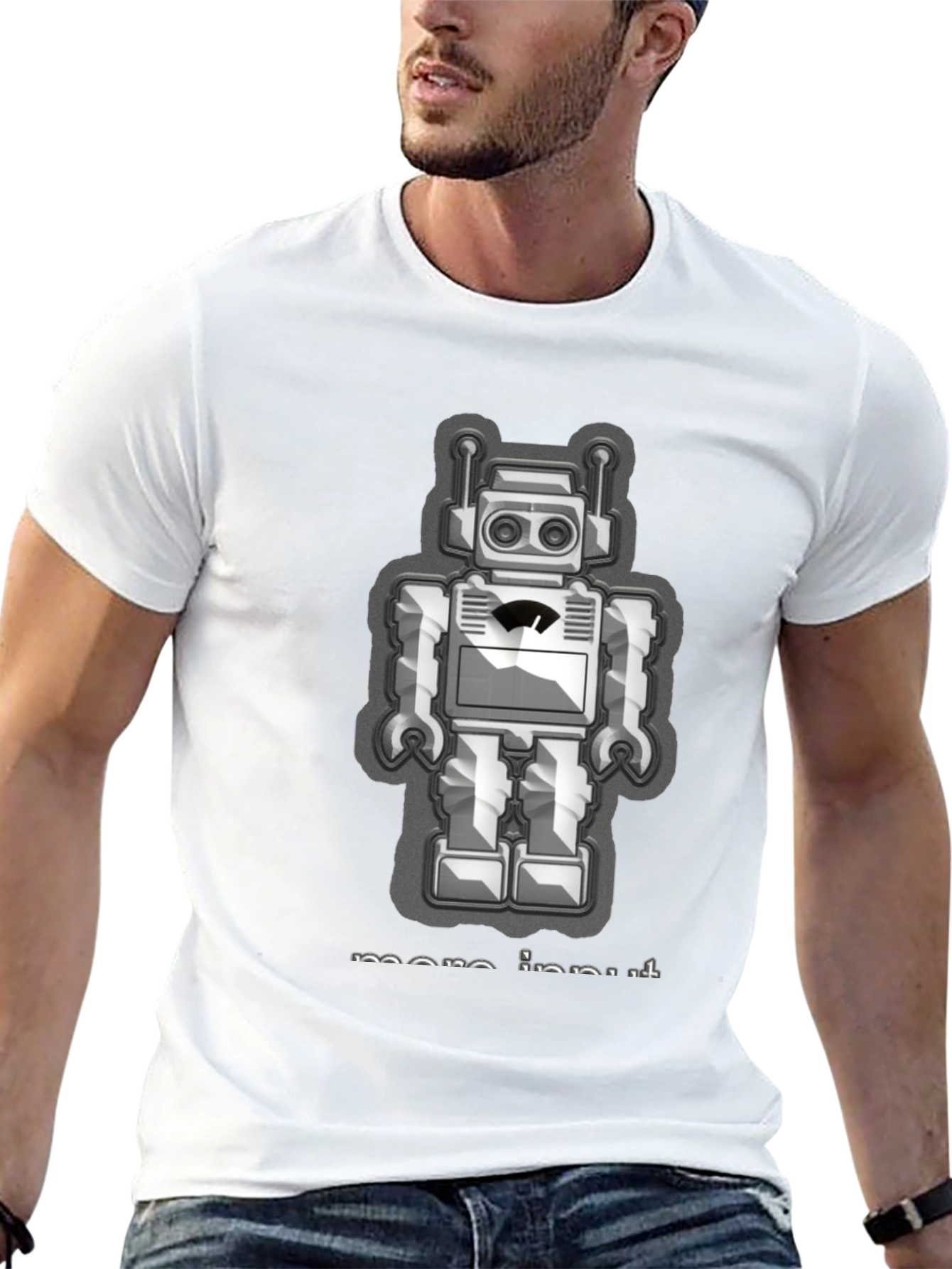 Retro Robot T-Shirt - More Input Design