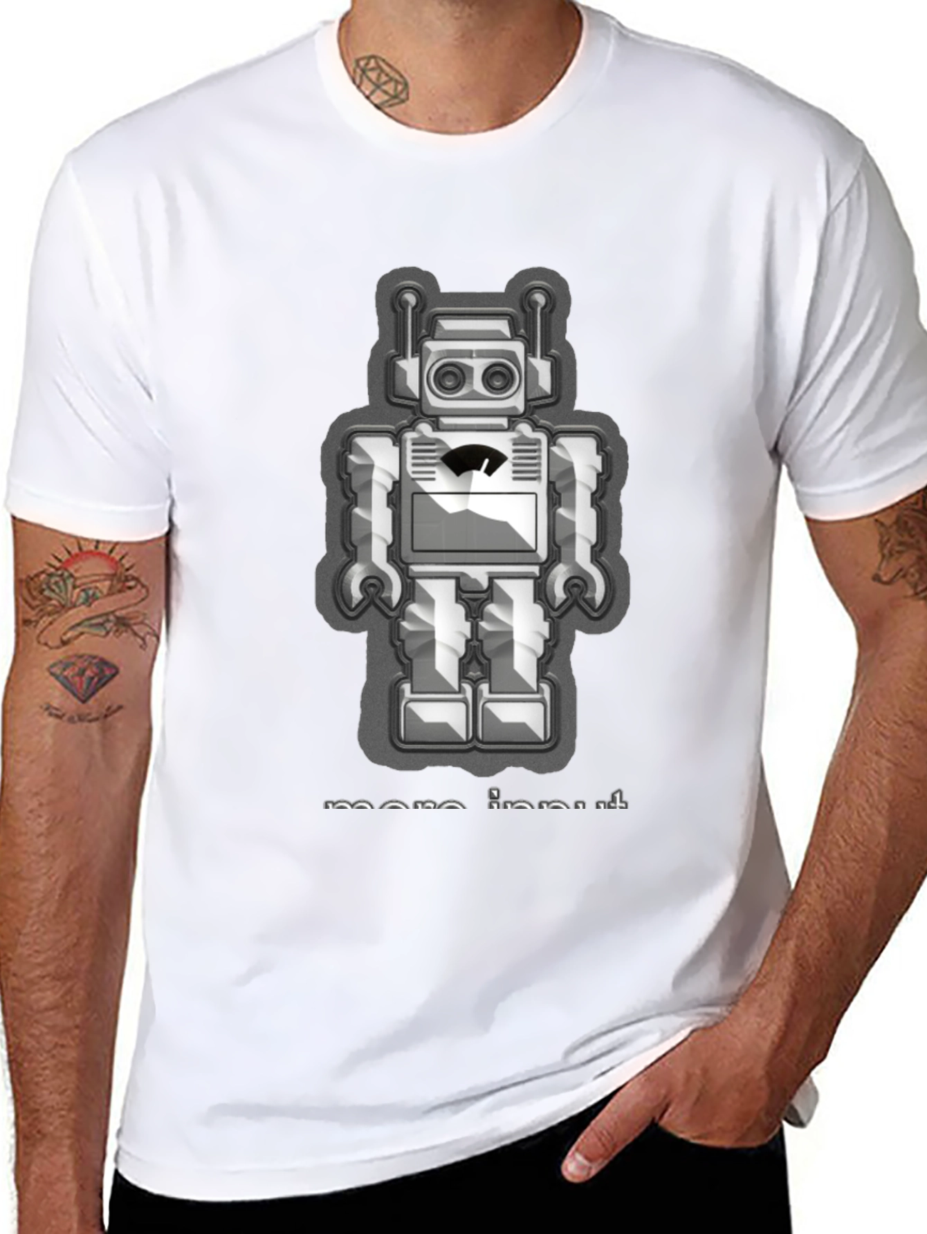 Retro Robot T-Shirt - More Input Design