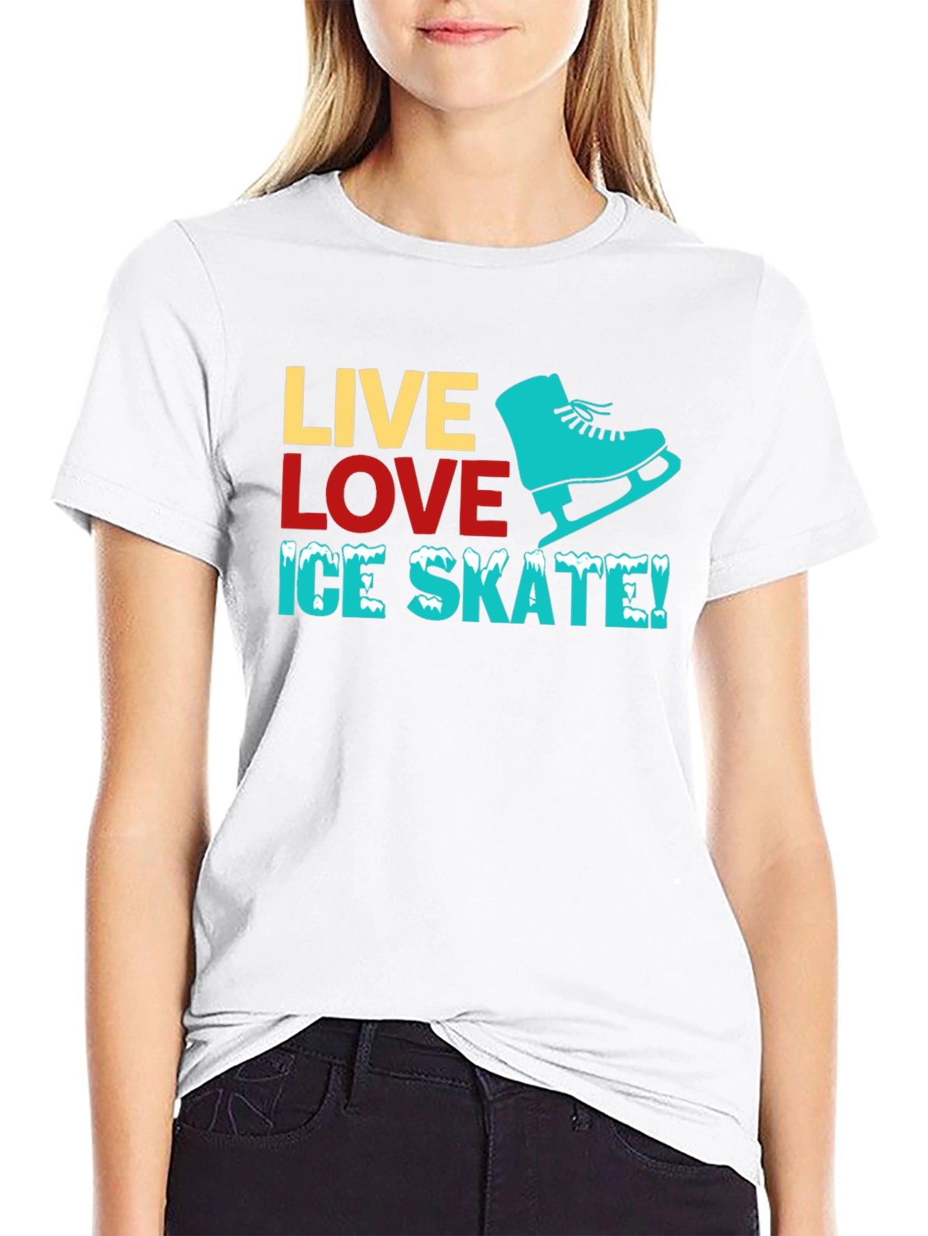 Live Love Ice Skate T-Shirt