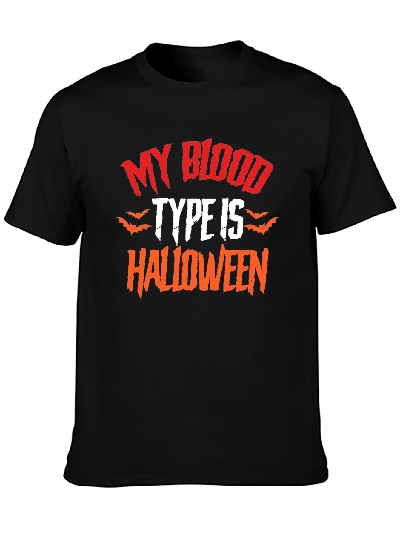 Halloween Blood Type Graphic T-Shirt
