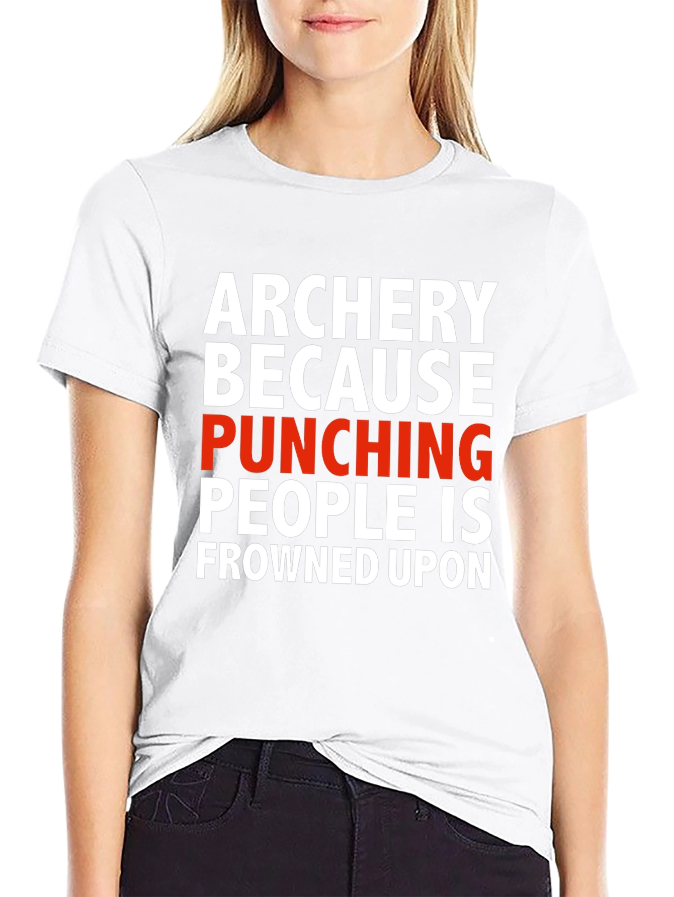 Archery Punching Humor T-Shirt