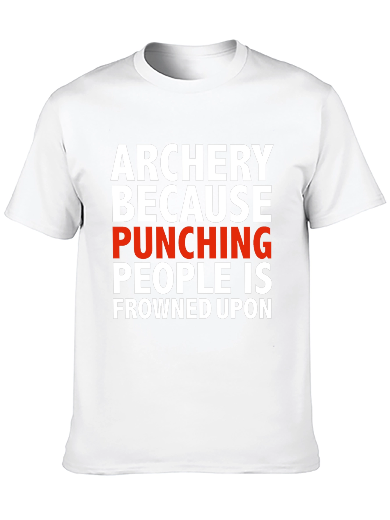 Archery Punching Humor T-Shirt