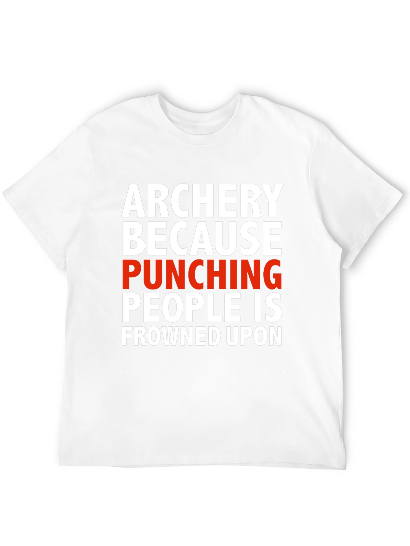 Archery Punching Humor T-Shirt