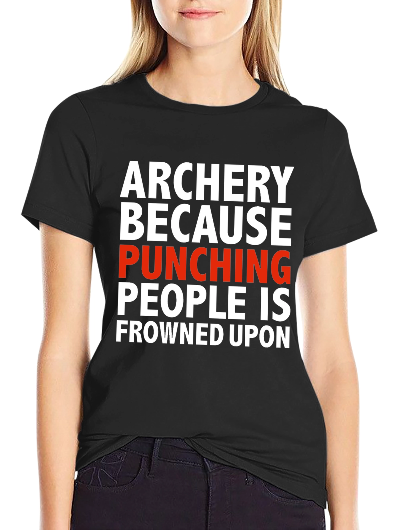 Archery Punching Humor T-Shirt