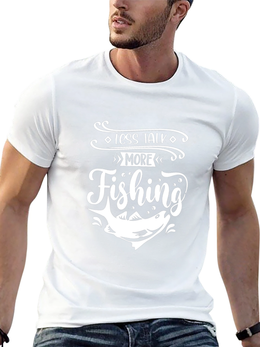 Less Talk More Fishing Graphic Tee