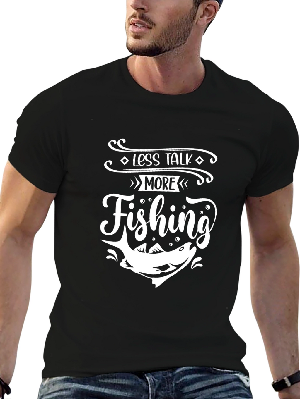 Less Talk More Fishing Graphic Tee