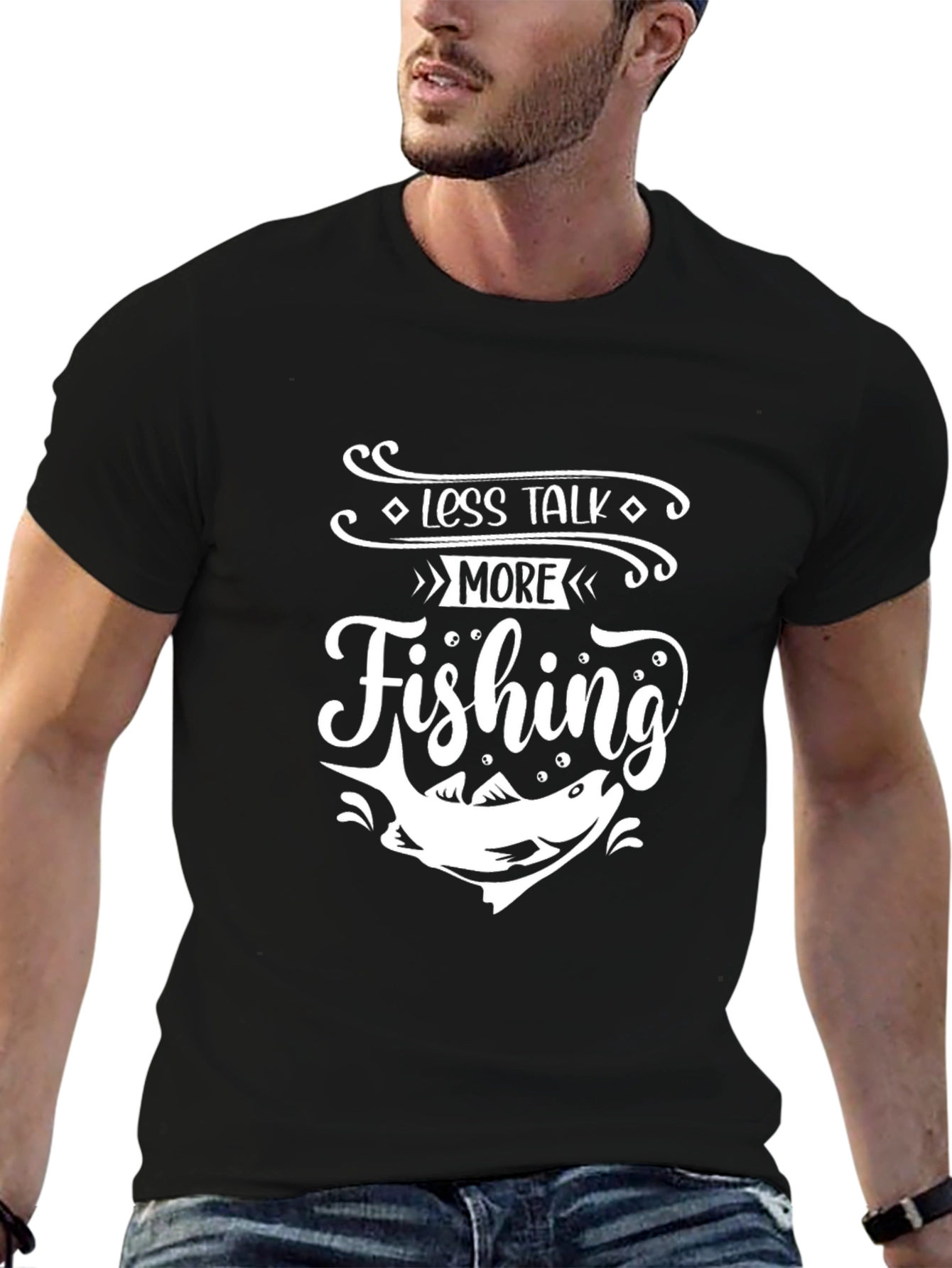 Less Talk More Fishing Graphic Tee
