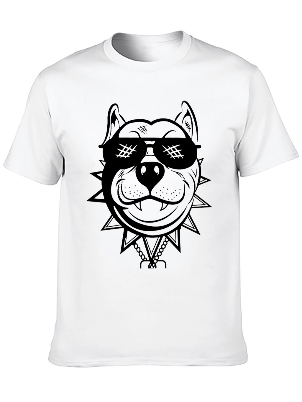 Cool Dog Graphic Tee - Black