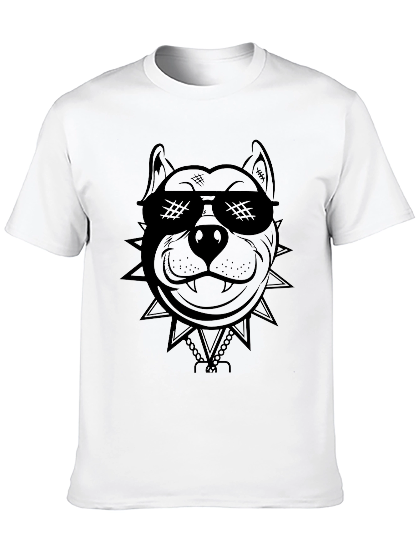 Cool Dog Graphic Tee - Black