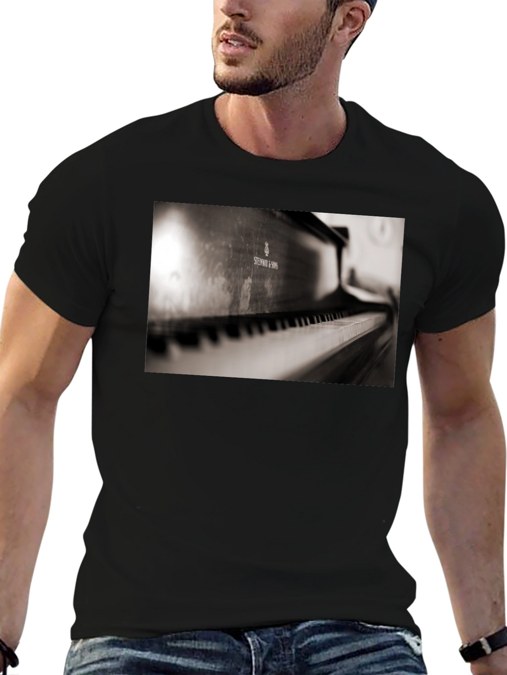 Piano Keys Graphic T-Shirt
