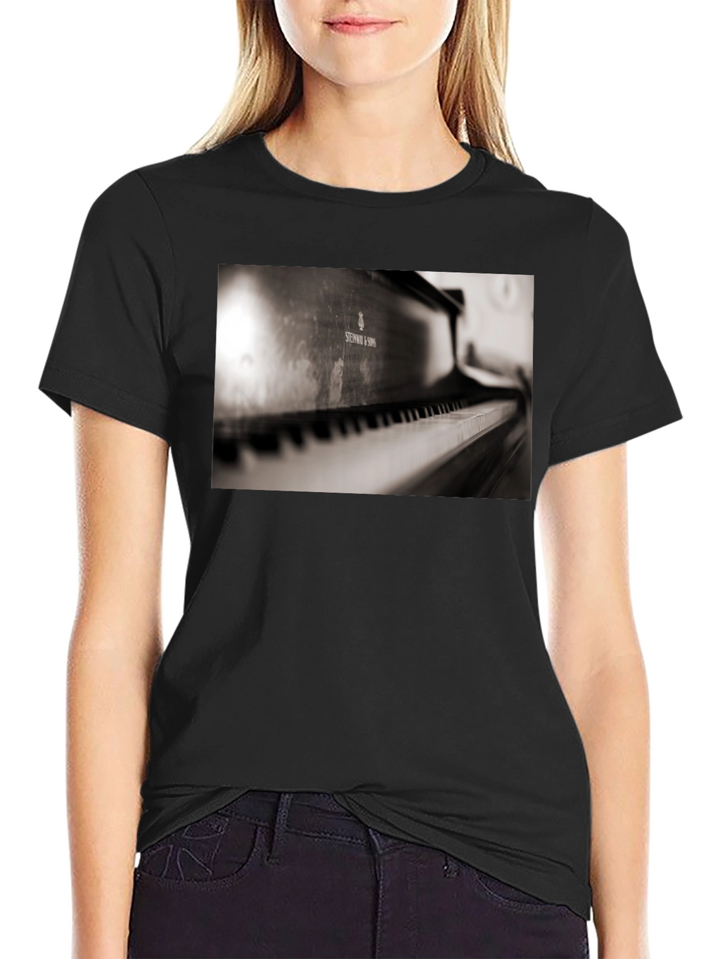 Piano Keys Graphic T-Shirt
