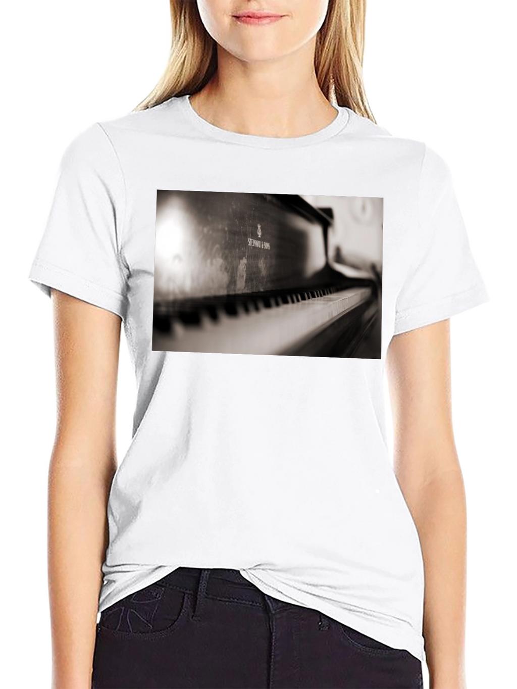 Piano Keys Graphic T-Shirt