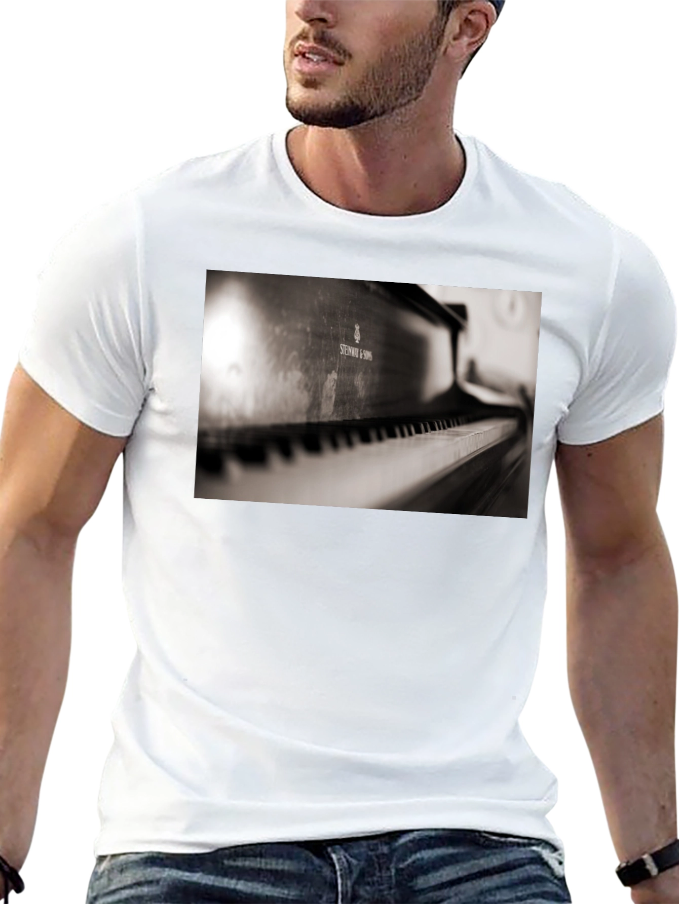 Piano Keys Graphic T-Shirt