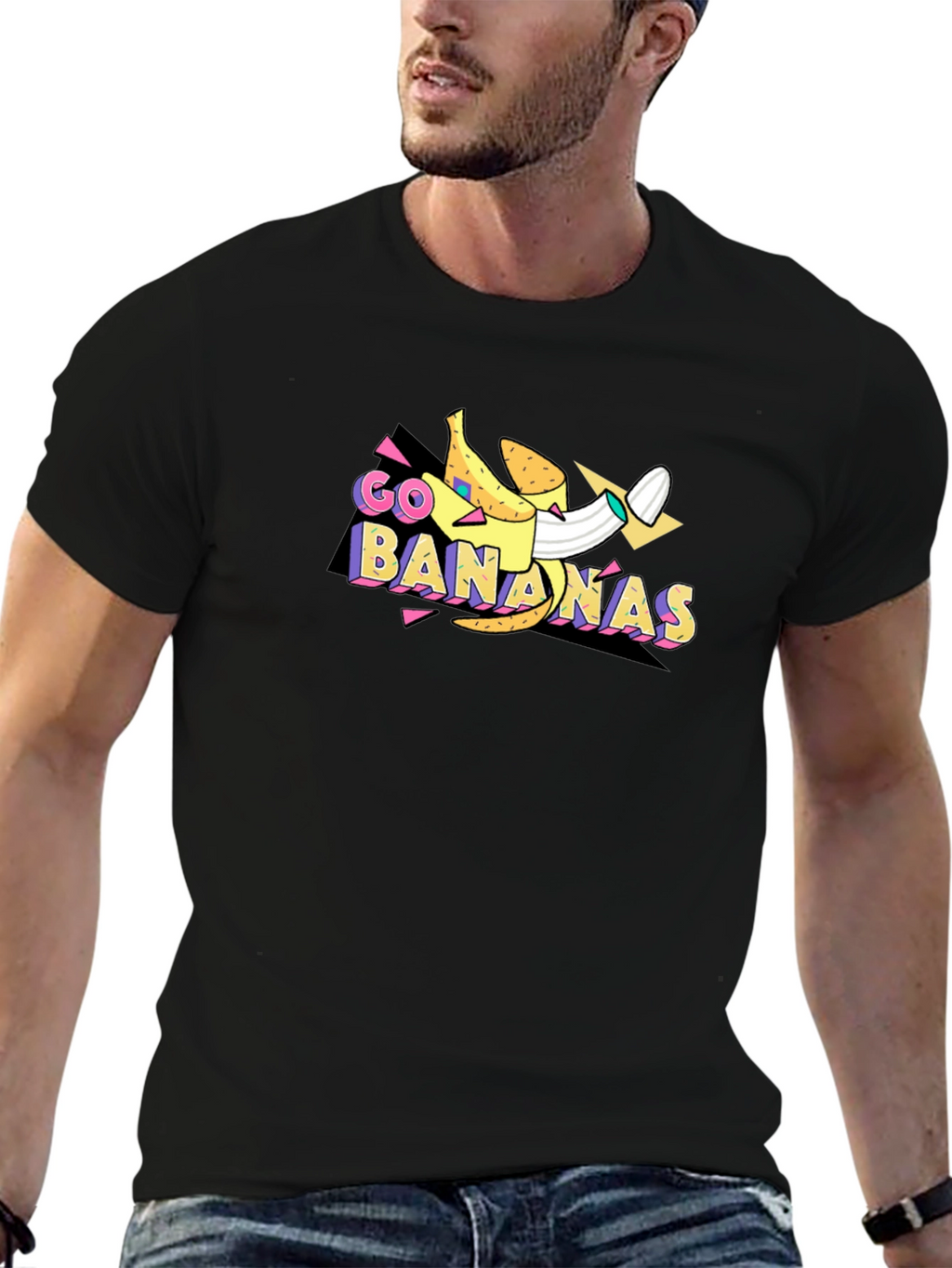Go Bananas Graphic T-Shirt - Black