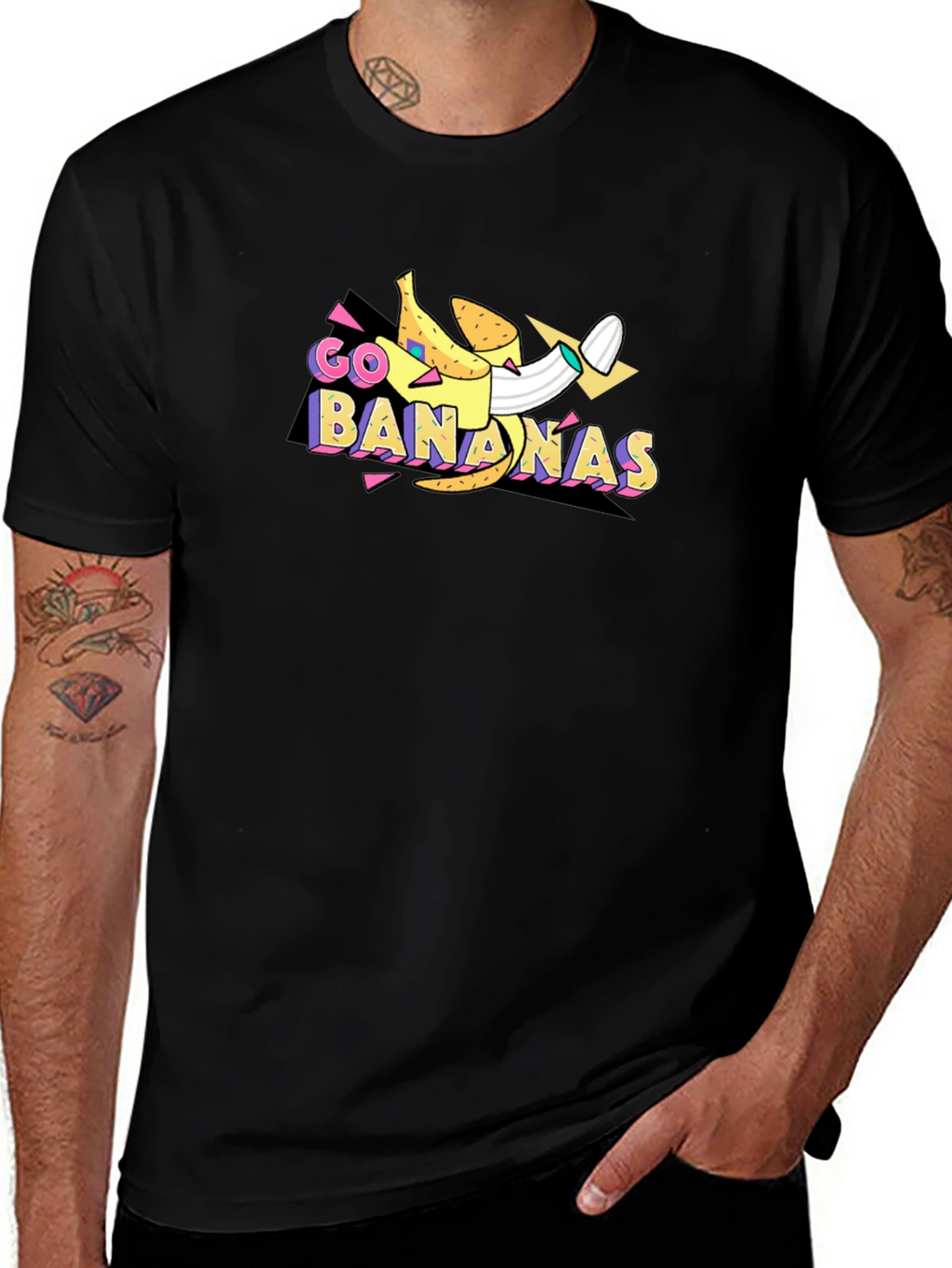 Go Bananas Graphic T-Shirt - Black