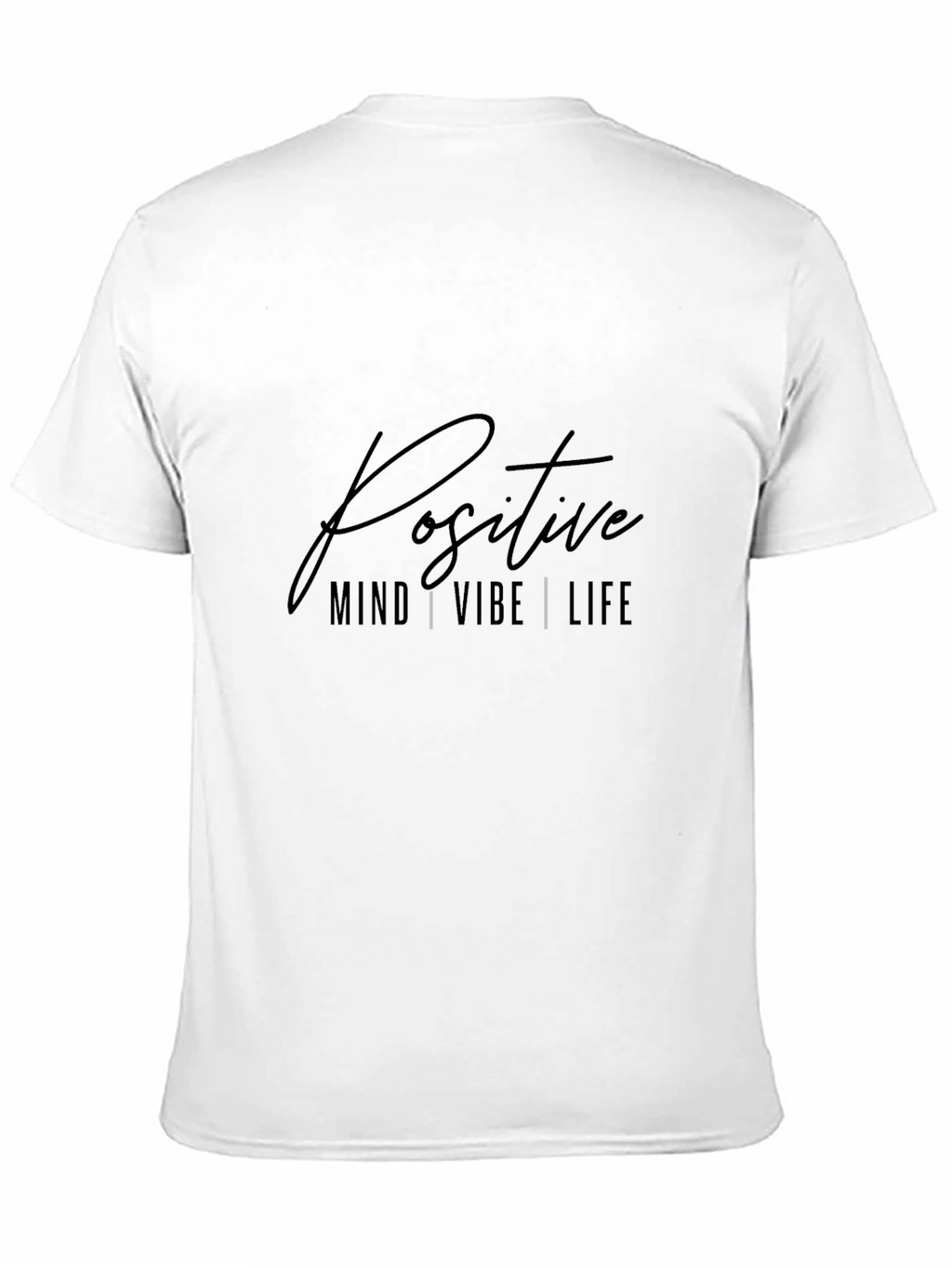 Positive Mind Vibe Life Graphic Tee - Black