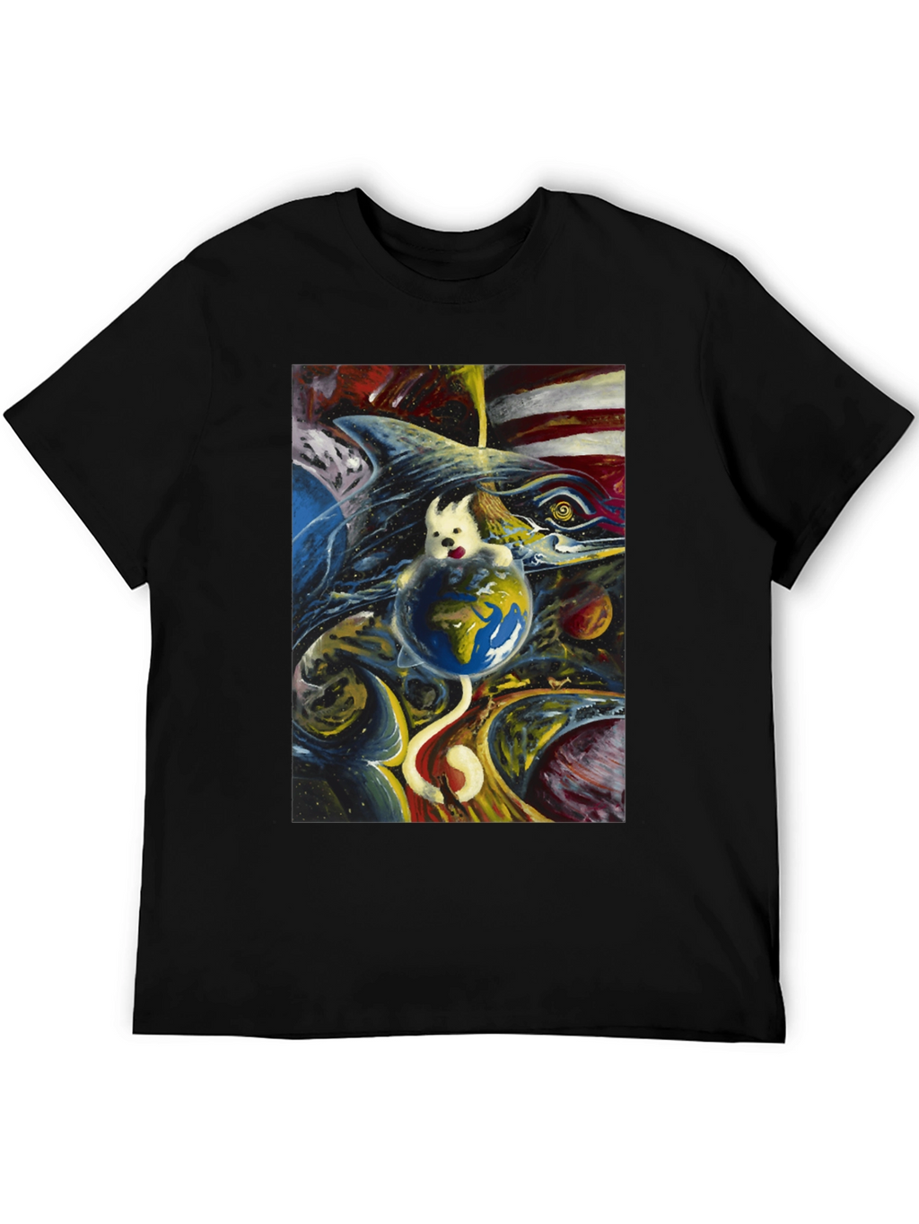 Cosmic Dog Earth T-Shirt