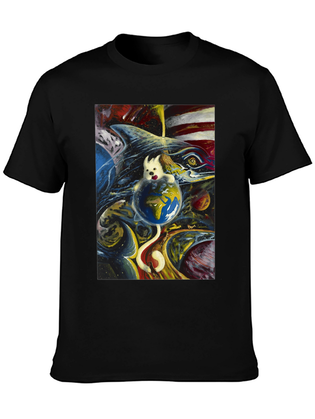 Cosmic Dog Earth T-Shirt
