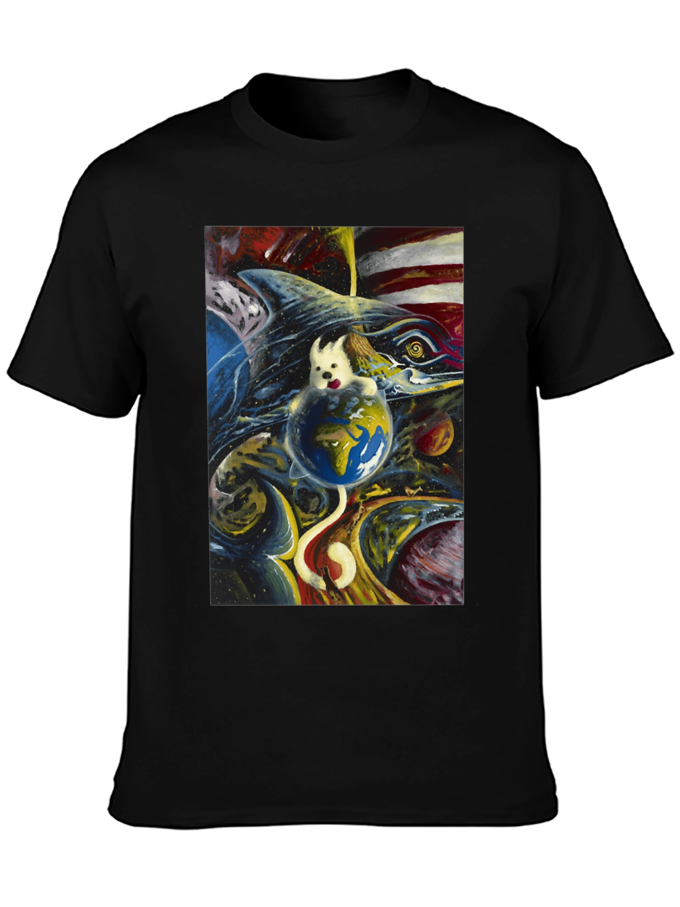 Cosmic Dog Earth T-Shirt
