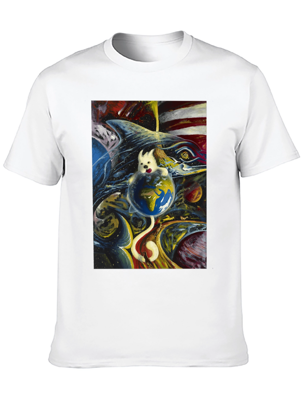 Cosmic Dog Earth T-Shirt