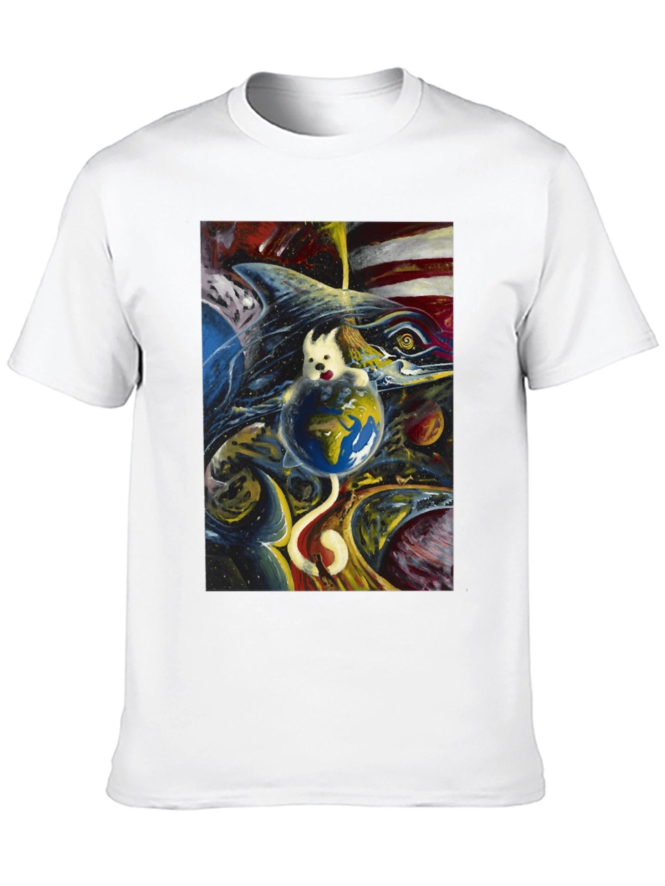 Cosmic Dog Earth T-Shirt