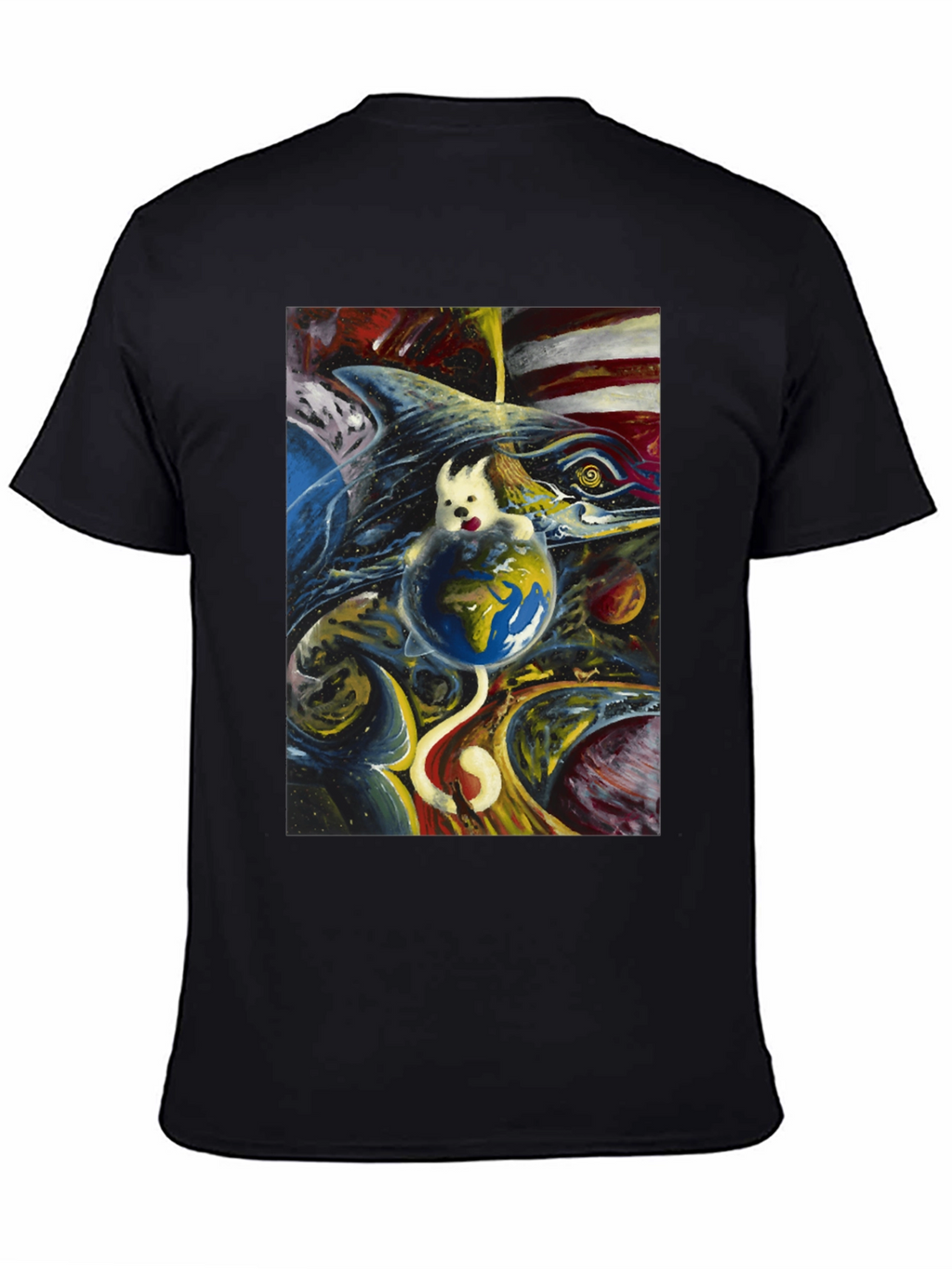 Cosmic Dog Earth T-Shirt