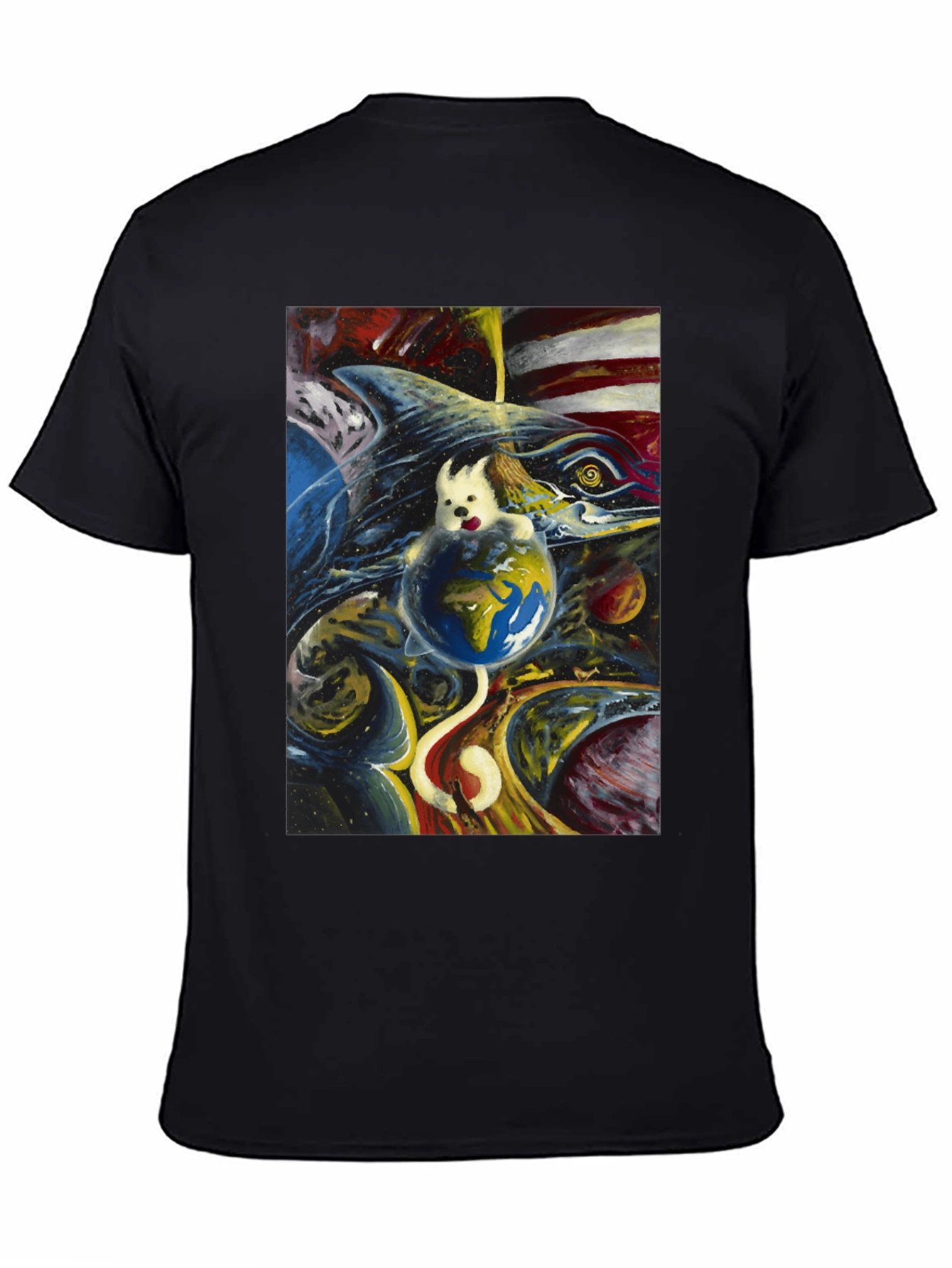 Cosmic Dog Earth T-Shirt
