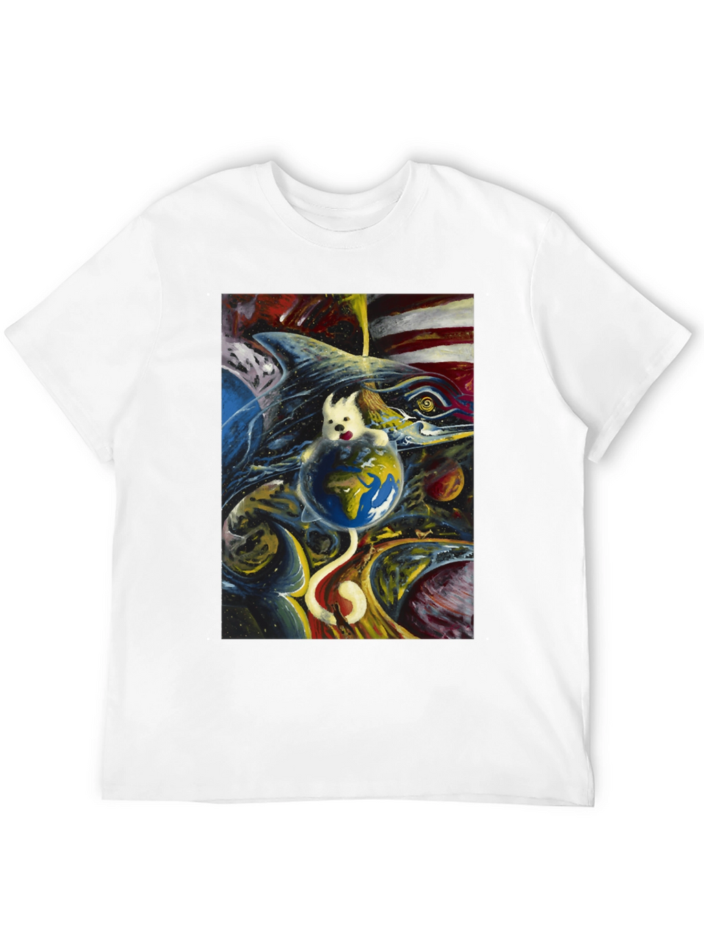 Cosmic Dog Earth T-Shirt