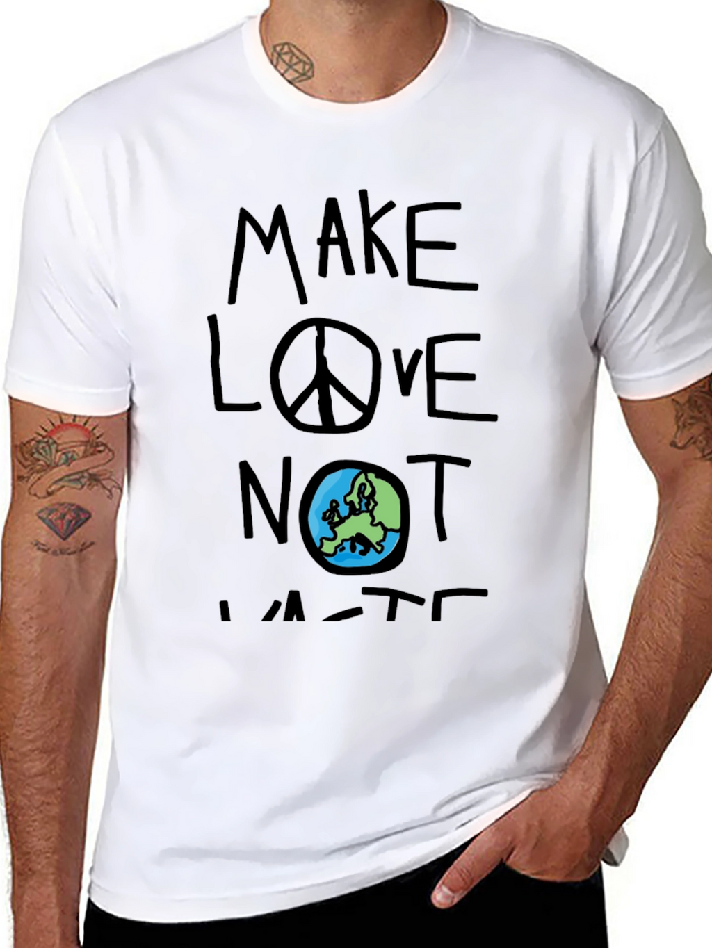 Make Love Not Waste Graphic T-Shirt